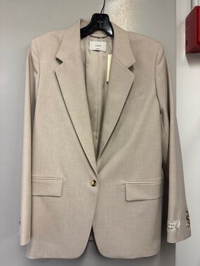 Wilfred Beige Tailored Single-Button Blazer